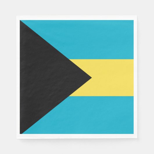 Bahamas-Flagge Serviette (Vorderseite)
