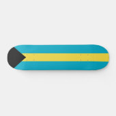 Bahamas-Flagge Skateboard (Horizontal)