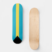 Bahamas-Flagge Skateboard (Vorderseite)