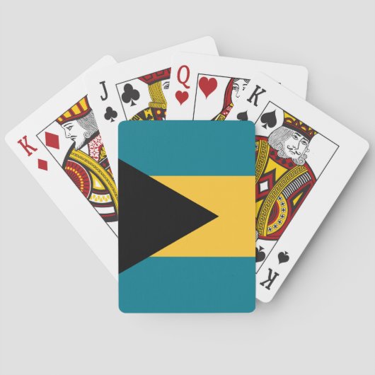 Bahamas-Flagge Spielkarten (Rückseite)