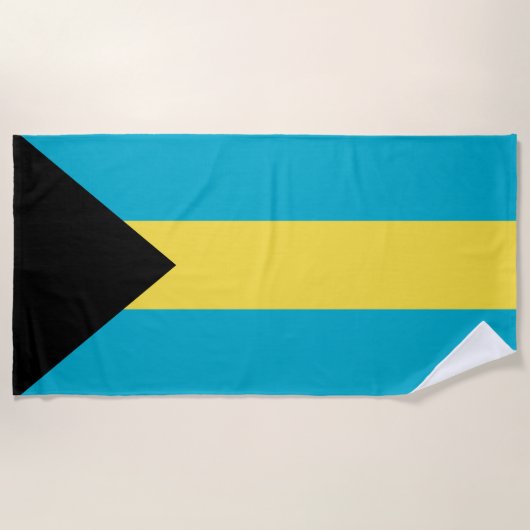 Bahamas-Flagge Strandtuch (Vorderseite)