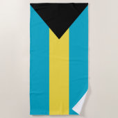 Bahamas-Flagge Strandtuch (Vorderseite)