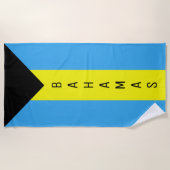 Bahamas-Flagge Strandtuch (Vorderseite)