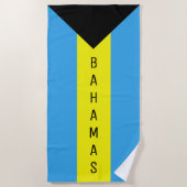 Bahamas-Flagge Strandtuch (Vorderseite)