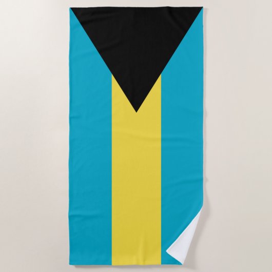 Bahamas-Flagge Strandtuch (Vorderseite)