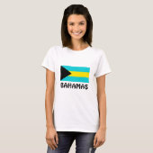 Bahamas-Flagge T-Shirt (Vorne ganz)