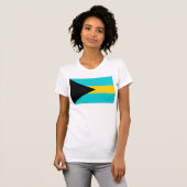 Bahamas-Flagge T-Shirt (Vorne ganz)