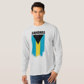 Bahamas-Flagge T-Shirt (Vorne ganz)