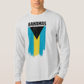 Bahamas-Flagge T-Shirt (Vorderseite)