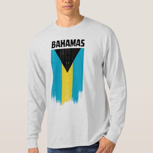 Bahamas-Flagge T-Shirt (Vorderseite)