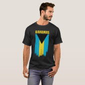 Bahamas-Flagge T-Shirt (Vorne ganz)