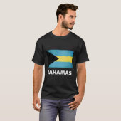 Bahamas-Flagge T-Shirt (Vorne ganz)