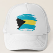 Bahamas-Flagge Truckerkappe (Vorderseite)