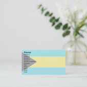 Bahamas-Flagge Visitenkarte (Stehend Vorderseite)