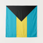 Bahamas-Flagge Wandteppich (Vorderseite (Horizontal))