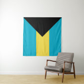 Bahamas-Flagge Wandteppich (Beispiel (Horizontal))