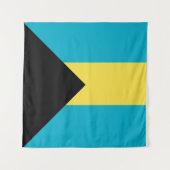 Bahamas-Flagge Wandteppich (Vorderseite)