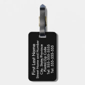 Bahamas-Flaggen-Gepäckanhänger (addieren Sie Ihre Gepäckanhänger (Rückseite vertikal)