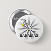 Bahamas-Flaggen-Karte 2,0 Button (Vorne & Hinten)