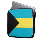 Bahamas-Flaggen-Laptop-Hülse Laptopschutzhülle (Vorderseite Links)
