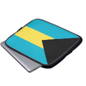 Bahamas-Flaggen-Laptop-Hülse Laptopschutzhülle (Vorne Knopf)