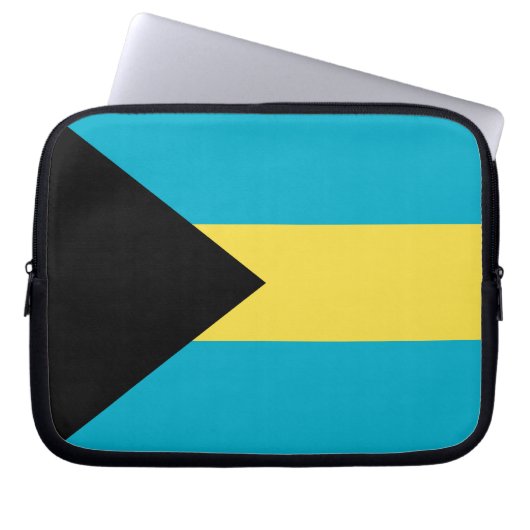 Bahamas-Flaggen-Laptop-Hülse Laptopschutzhülle (Vorderseite)