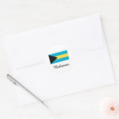 Bahamas-Flaggendesign Runder Aufkleber (Umschlag)