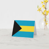 Bahamas-Flaggennotecard Karte (Gelbe Blume)