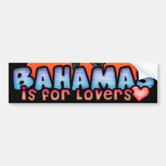 Bahamas für Liebhaber Autoaufkleber