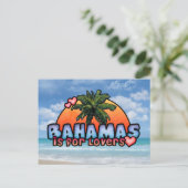 Bahamas für Liebhaber Postkarte (Stehend Vorderseite)