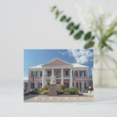 Bahamas Gebäude Blick Postkarte (Stehend Vorderseite)