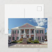 Bahamas Gebäude Blick Postkarte (Vorne/Hinten)