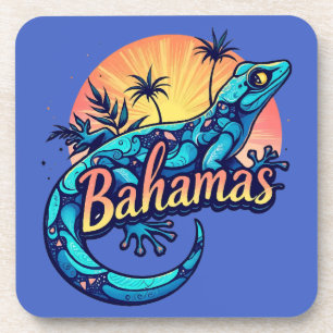 Bahamas Gecko Caribbean Getränkeuntersetzer