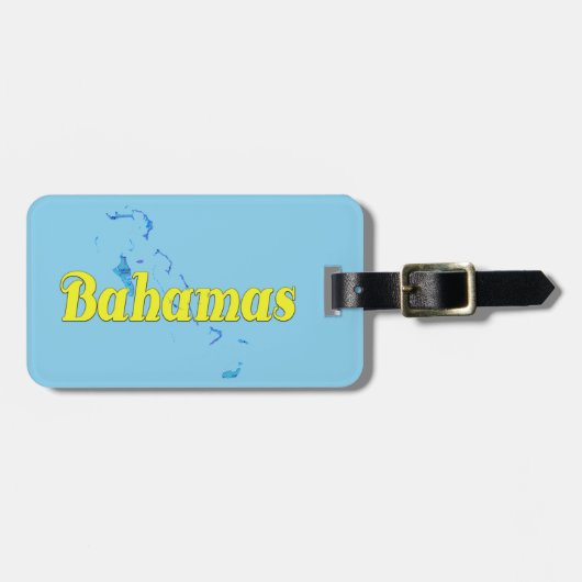 Bahamas Gepäckanhänger (Vorderseite horizontal)