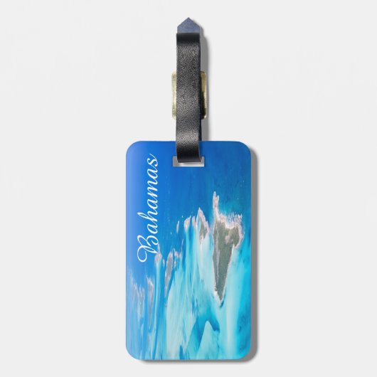 Bahamas Gepäckanhänger (Rückseite vertikal)