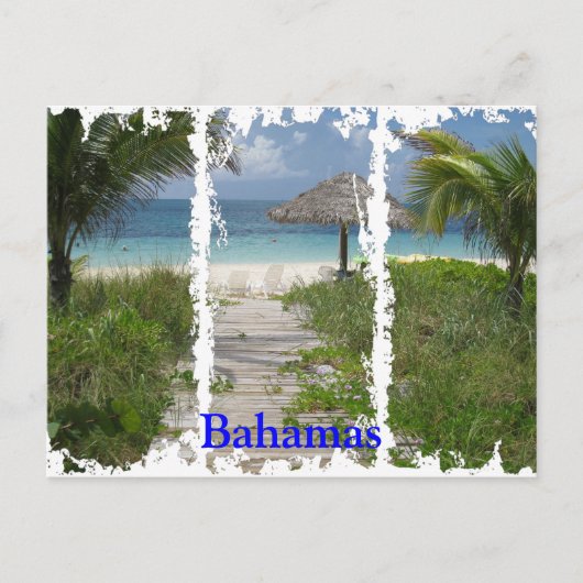 Bahamas gestörte 3 Postkarten (Vorderseite)