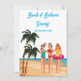 Bahamas Girls Trip Junggeselinnen-Abschied Urlaub Einladung