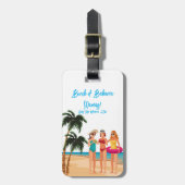 Bahamas Girls Trip Junggeselinnen-Abschied Urlaub Gepäckanhänger (Vorderseite vertikal)