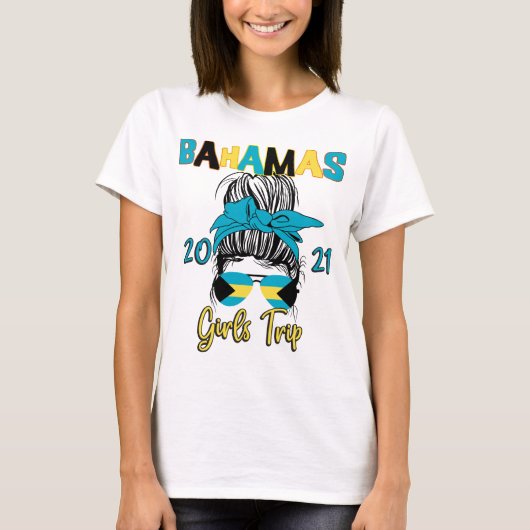 Bahamas Girls Trip Vacation Matching 2021 T - Shir T-Shirt (Vorderseite)
