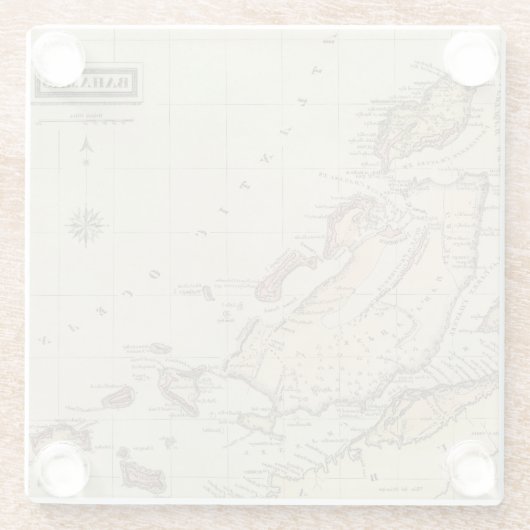 Bahamas Glasuntersetzer (Rückseite)