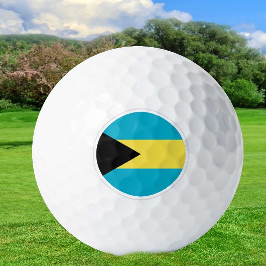 Bahamas Golf Balls, Bahamas Flag Golfers /Patriote Golfball