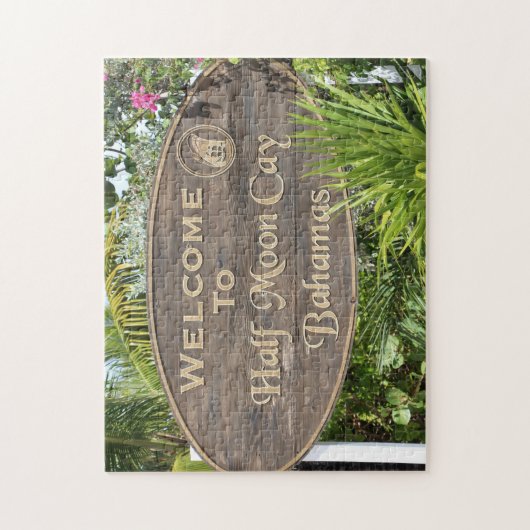 Bahamas Halbmond Cay. Puzzle (Vertikal)