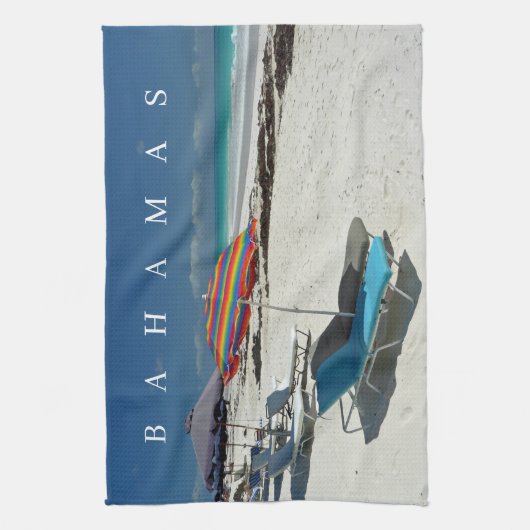Bahamas Harbour Island Geschirrtuch (Vertikal)