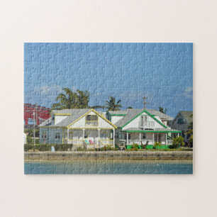 Bahamas-Häuser mit Aussicht Puzzle