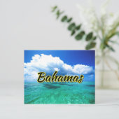 Bahamas Himmel Postkarte (Stehend Vorderseite)