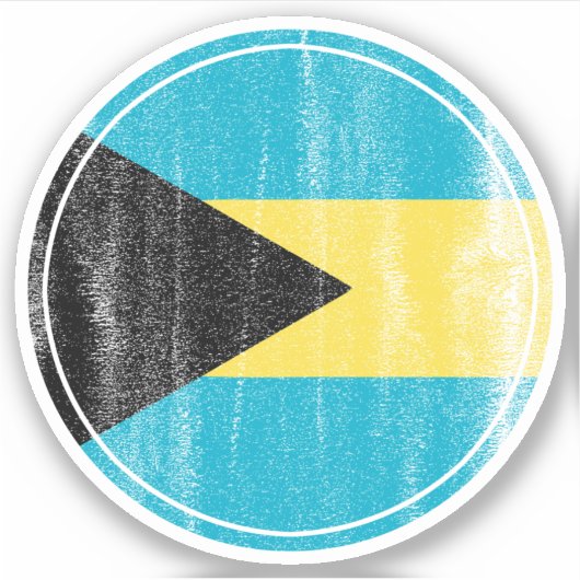 Bahamas Independence Sticker-Bahamian-Flagge Aufkleber (Vorderseite)