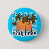Bahamas-Insel-Strände Button (Vorderseite)