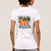 Bahamas-Insel-Strände T-Shirt (Rückseite)
