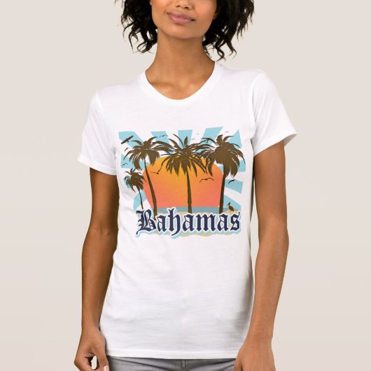 Bahamas-Insel-Strände T-Shirt (Vorderseite)