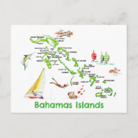 Bahamas-Inseln Karte